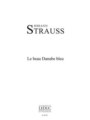 Beau Danube Bleu 2 Equal Voices & Piano