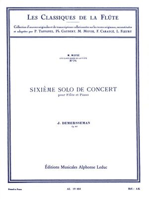 Demersseman: 6me Solo de Concert (Concierto) Op. 82