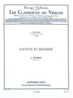 Johann Kuhnau: Gavotte et Bourree-Violín, piano