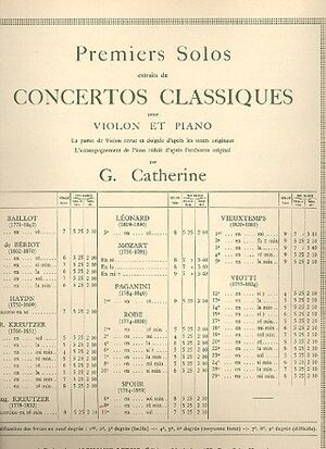 Premier Solo Extrait concerto (Concierto) No.9