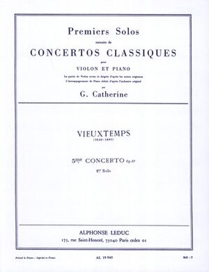 Premiers Solos Extraits de Concertos (Concierto) Classiques-Violín, piano