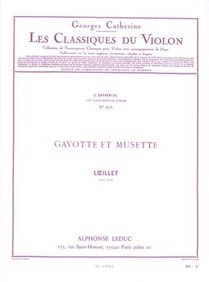John Loeillet: Gavotte et Musette-Violín, piano