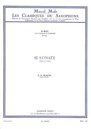 Sonata No.6 For Flute And Piano