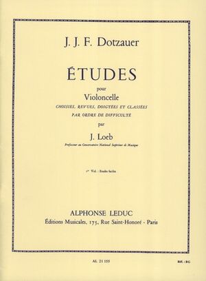 Etudes (estudios) Vol. 1 Violoncelle