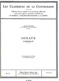 Benedetto Marcello: Sonata -Contrabajo, piano