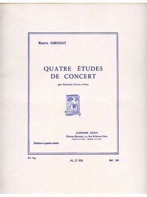 Marius Constant: 4 Etudes de Concert (concierto)