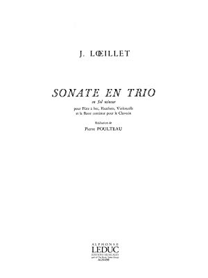 Sonate En Trio En Sol Mineur op1 No.3