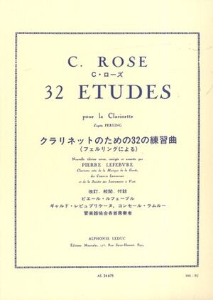 32 studies - Clarinet (estudios clarinete)