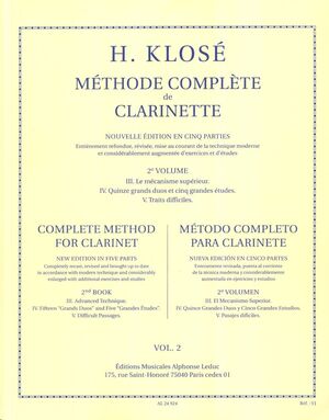 Mthode Complte de Clarinette Volume 2