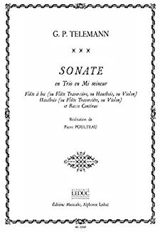 Sonata en Trio in E minor