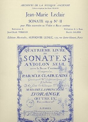 Jean-Marie Leclair: Sonate Op.9, No.2