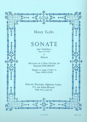 Sonate (Double Bass/Harpsichord) (Sonata Contrabajo Clave)