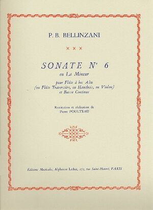 Sonate (sonata) Op.3, No.6 in a minor