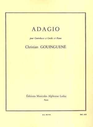 Adagio For Double Bass (Contrabajo) And Piano