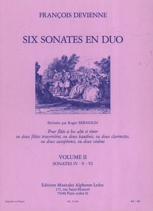 6 Sonates (sonatas) en Duo Vol.2
