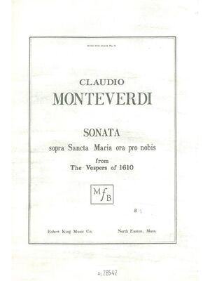 Sonata Sopra Sancta Maria