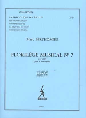 Berthomieu Florilege Musical No 7 Flute Solo (flauta)