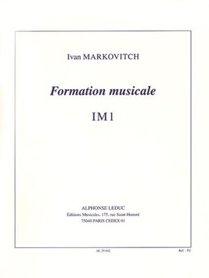 Ivan Markovitch: Music Theory - IM1