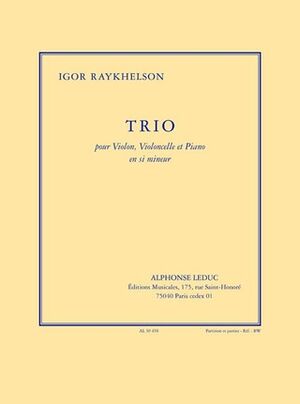 Trio en b mineur pour violon, violoncelle et piano