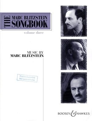 The Marc Blitzstein Songbook Vol. 3