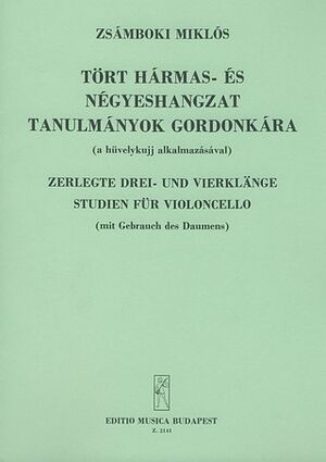 Zerlegte Drei- und Vierklnge Studien (estudios) (mit Gebra Cello