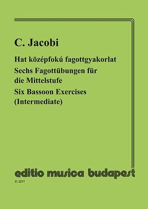 Sechs Fagottbungen fr die Mittelstuufe Bassoon (fagot)