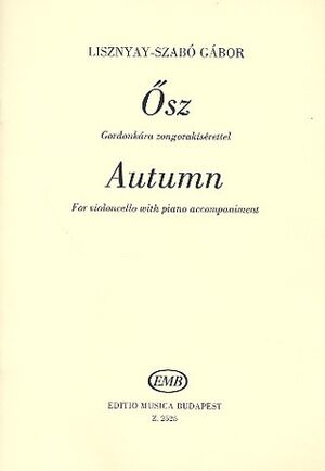 Herbst ( sz - Autumn) Cello and Piano
