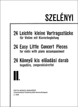 24 leichte kleine Vortragsstcke II Violin and Piano
