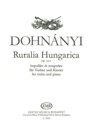 Ruralia Hungarica op. 32-c Violin and Piano