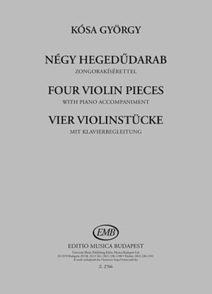 Négy hegedudarab Violin and Piano