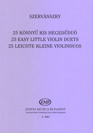 25 leichte kleine Violinduos Violin Duet