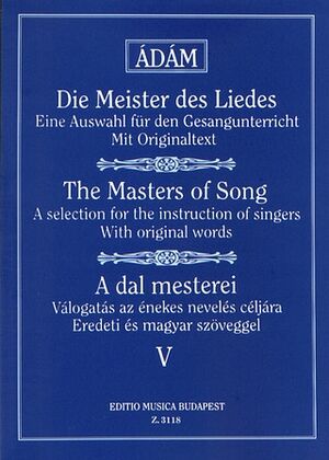 Die Meister des Liedes V Alte deutsche, italienis Vocal and Piano
