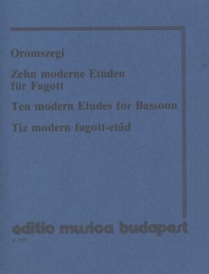 Zehn moderne Etden fr Fagott (fagot)