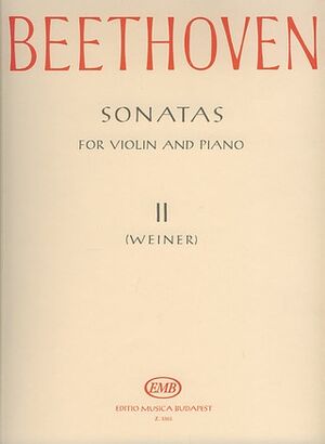 Sonaten (sonatas) II fr Violine und Klavier Violin and Piano