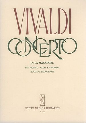 Concerto (concierto) in la maggiore Violin and Piano