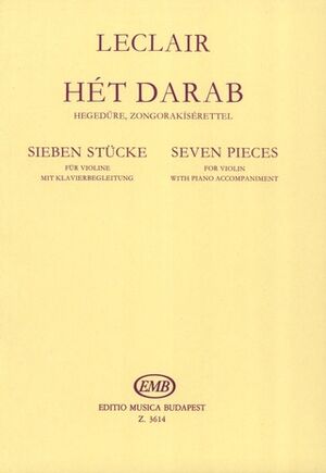 Sieben Stcke Violin and Piano