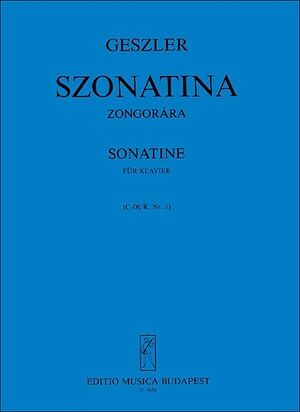 Sonatine (sonatina), C-Dur No.1 Piano