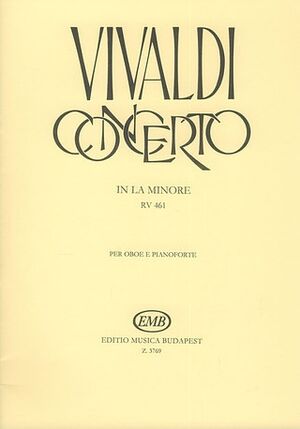 Concerto (concierto) in la minore per oboe, archi e cZalo RV Oboe and Piano