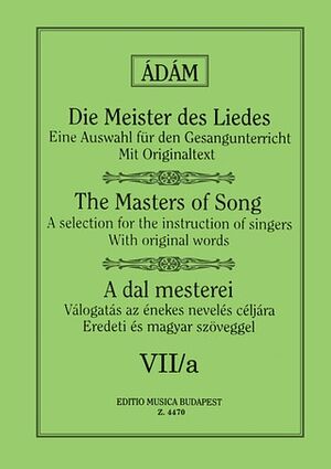 Die Meister des Liedes VII-a Lieder von Mozart, B Vocal and Piano