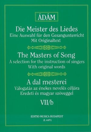 Die Meister des Liedes VII-b Lieder von Schubert Vocal and Piano
