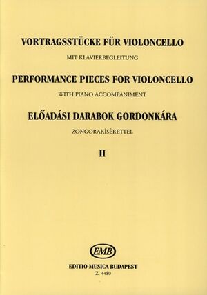 Vortragsstcke fr Violoncello und Klavier II Cello (Violonchelo) and Piano