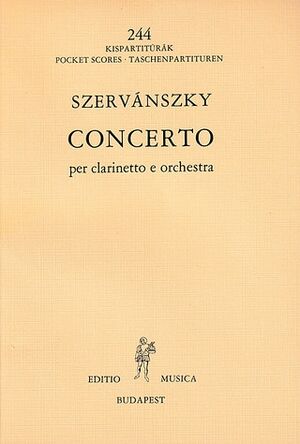 Konzert fr Klarinette (concierto clarinete) und Orchester Clarinet and Orchestra