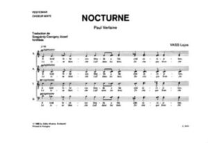Nocturne ( La lune Blanche) Mixed Voices a Cappella