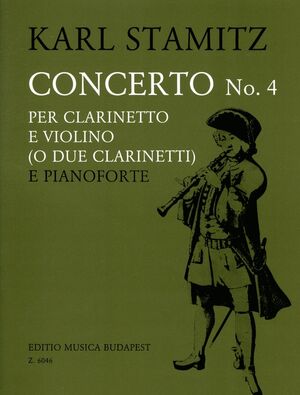 Concerto No. 4 per clarinetto e violino (o due c Clarinet and Piano