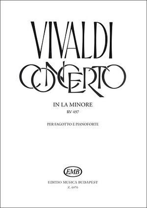 Bassoon Concerto In A Minor VIII No.7 fagot Piano