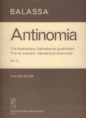 Antinomia op. 14 fr Sopran, Klarinette und Violo Vocal and other instruments
