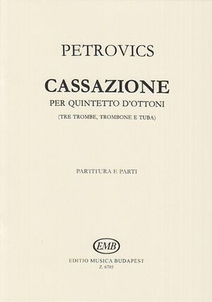 Cassazione fr drei Trompeten, zwei Posaunen (trompeta trombón) und Brass Quintet
