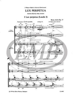 Lux perpetua Mixed Voices a Cappella