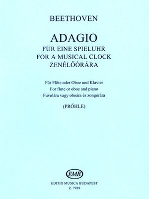 Adagio fr eine Spieluhr WoO 33-1 Flute (flauta) and Piano