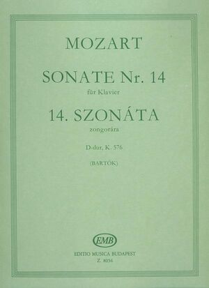 Sonate (sonata) Nr. 14 D-Dur, KV 576 Piano